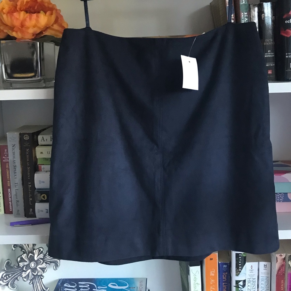 NWT Jcrew Faux Suede Skirt